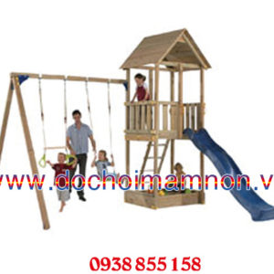 bộ liên hoàn cầu trượt xích đu cho bé