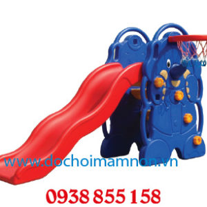 cầu trượt bóng rổ cho bé