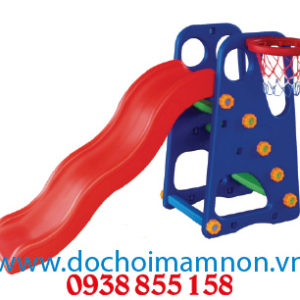 cầu trượt bóng rổ cho bé