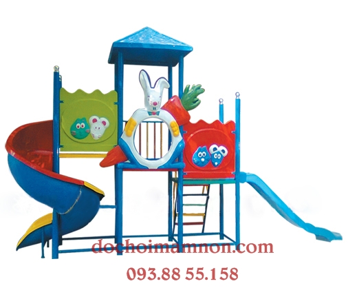 cầu tuột dành cho trẻ em vui chơi trong trường mầm non và công viên khu vui chơi cho bé giá rẻ bền đẹp an toàn bằng nhựa composite