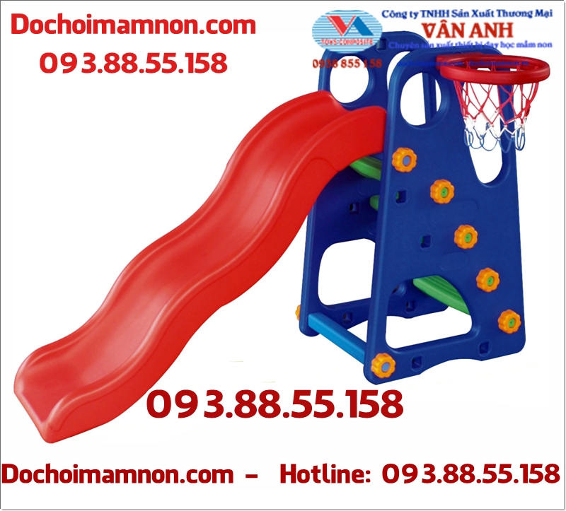 Cung cấp cầu trượt bóng rổ cho bé chơi trong nhà giá rẻ tại HCM CTN-006