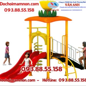 Cầu tuột mẫu giáo giá rẻ bằng nhựa nhập khẩu CTN-022 cho bé mầm non