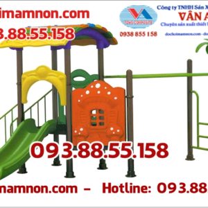 Cầu trượt nhập khẩu hàng cao cấp rất đẹp CTN-036 dành cho bé mầm non