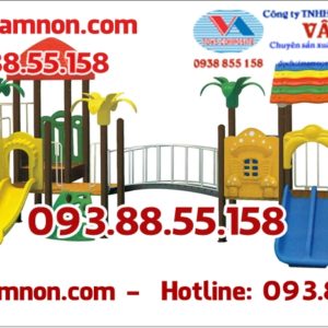 Cầu trượt 2 mái che nhập khẩu trực tiếp từ Đài Loan CTN-045 cho trẻ em