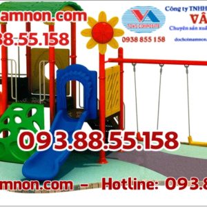 Bán cầu trượt nhập khẩu cho trẻ em mầm non vui chơi CTN-057