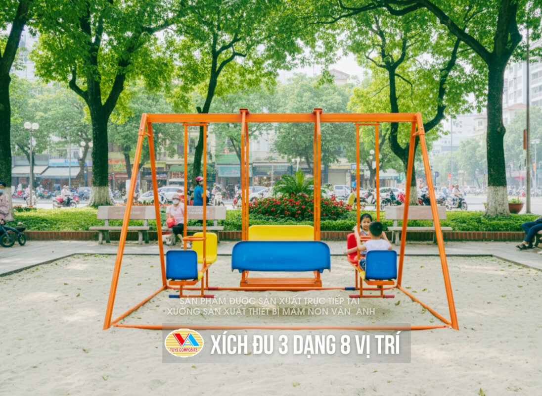 Xích đu 3 dạng 8 vị trí do Vân Anh sản xuất